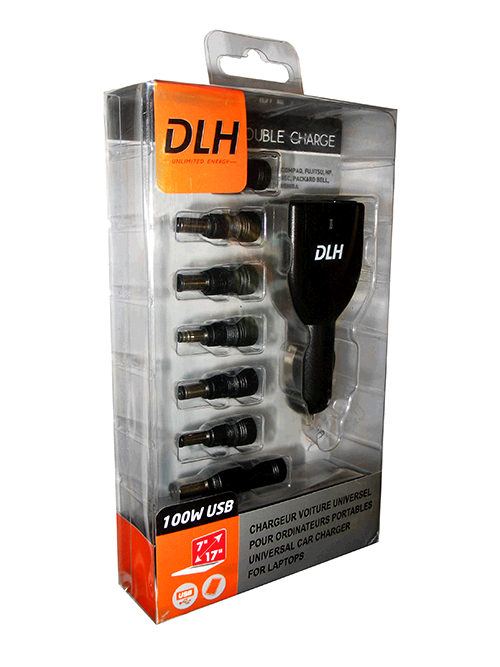 Dlh chargeur voiture allume cigare usb-c 90w power delivery pour