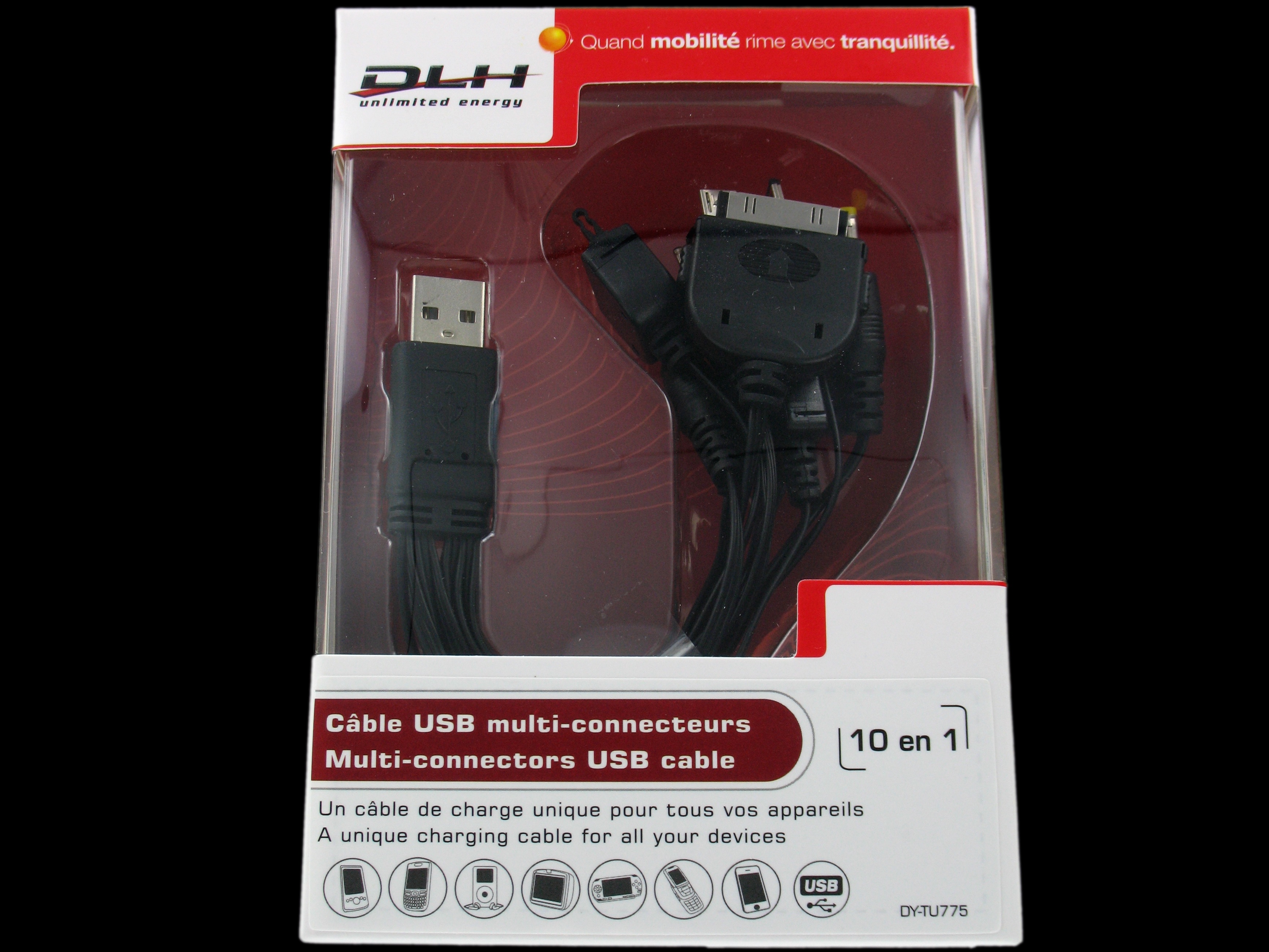 Câble multi chargeur USB 10 dans 1 Câble de chargement universel